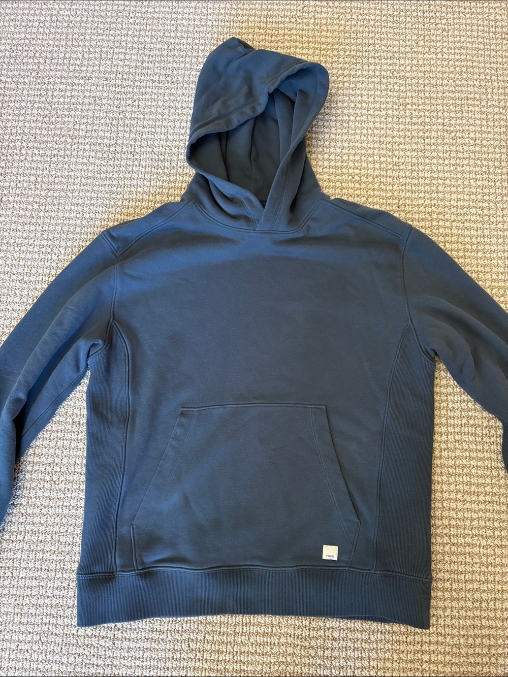 Vuori Cypress Vintage Hoodie Blue Mens Medium (fits like Small)
